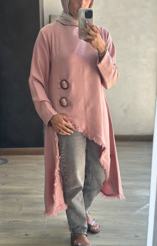 Edged Top in Rose