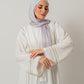 Abaya with stones in White