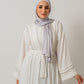 Abaya with stones in White