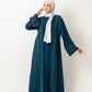 Abaya with stones in Teal