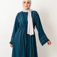 Abaya with stones in Teal