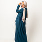 High Low Flare Dress in Teal