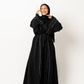 Abaya with Stones in Black