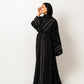 Abaya with Stones in Black