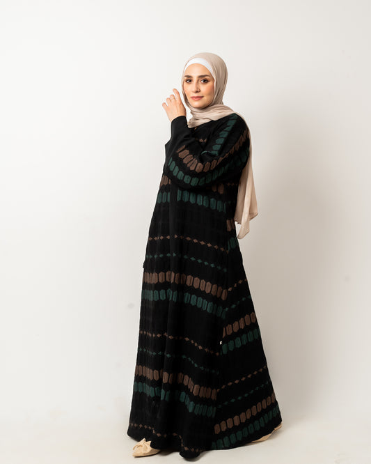 Patterned closhe Abaya