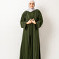 Abaya with stones in Olive