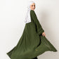 Abaya with stones in Olive