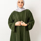 Abaya with stones in Olive