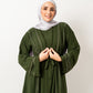Abaya with stones in Olive