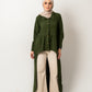 High Low Flare Dress in Olive