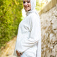 Asymmetrical Tunic in white