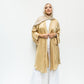 Satin Cardigan in Gold