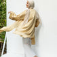 Satin Cardigan in Gold