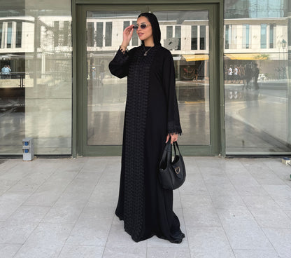 Lace Panel Abaya