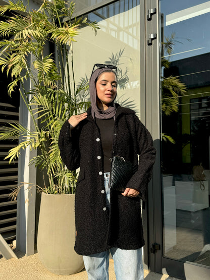 Cloud Coat in Black