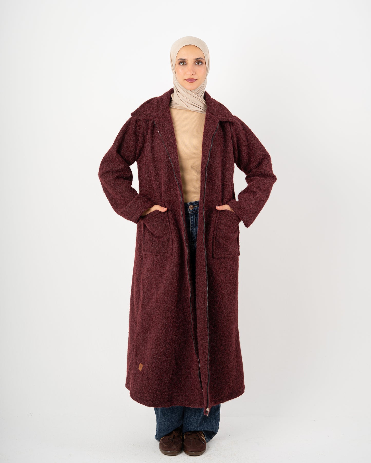 Maxi Zipper Coat