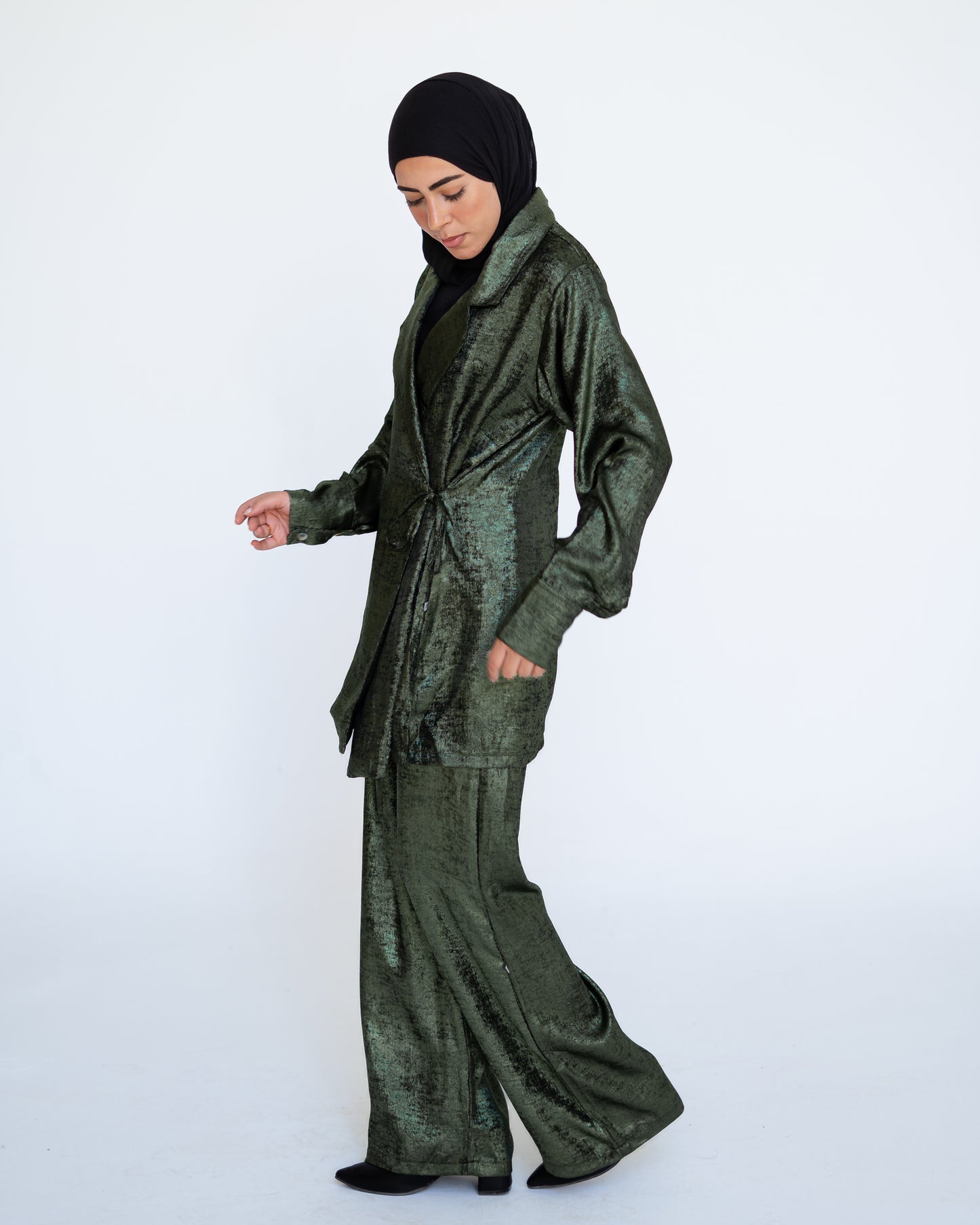 Glow Reflective Set in Olive