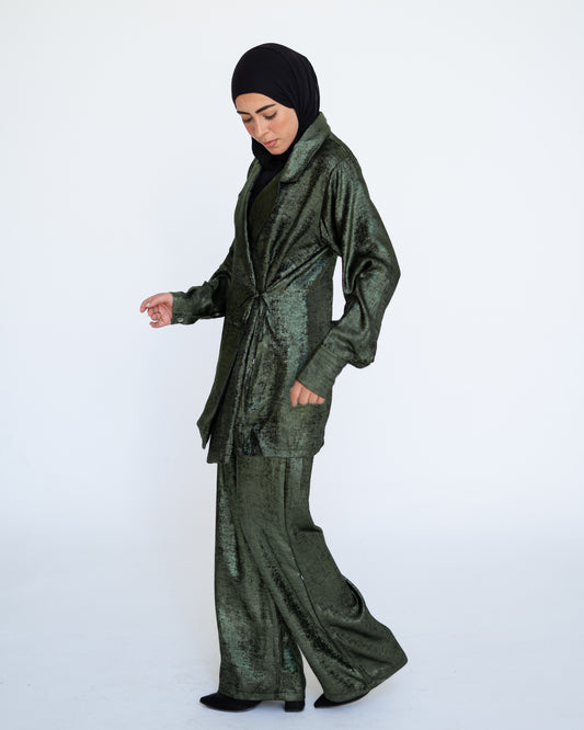 Glow Reflective Set in Olive