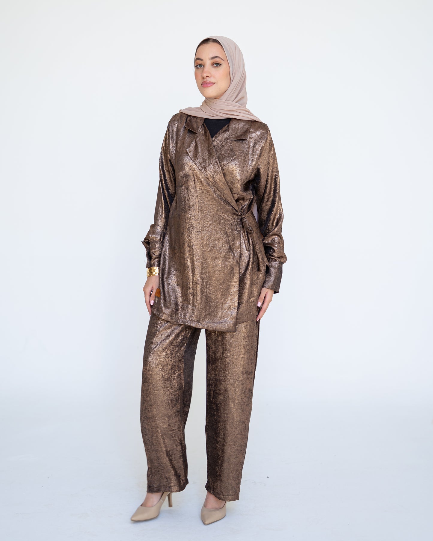 Glow Reflective Set in Tan