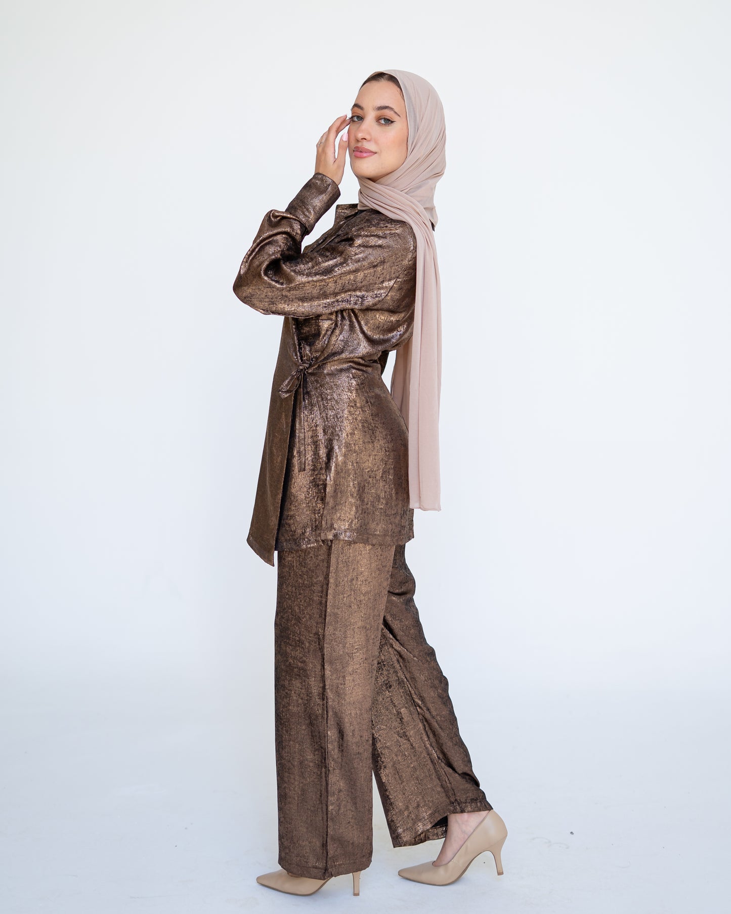 Glow Reflective Set in Tan