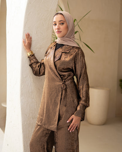 Glow Reflective Set in Tan