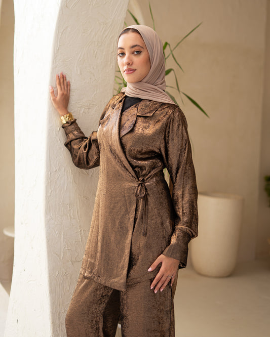 Glow Reflective Set in Tan