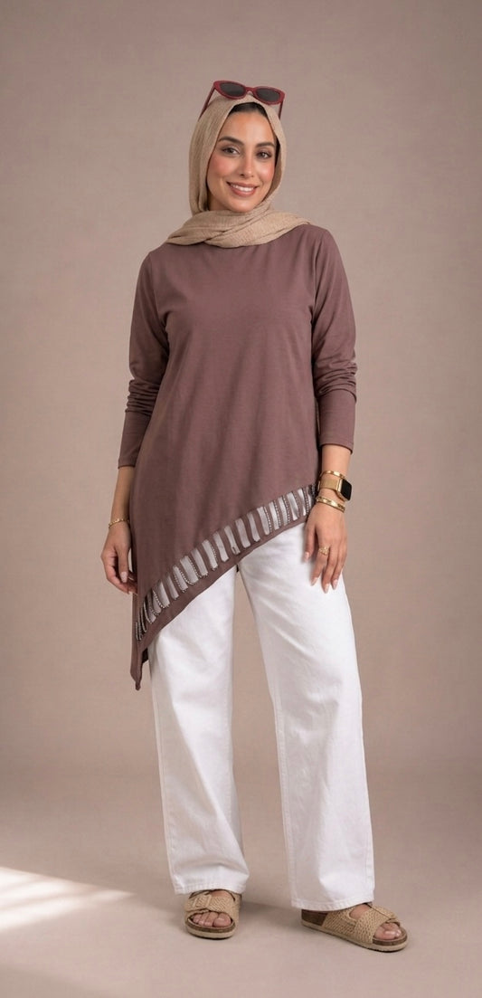 Cut-Out Cotton Top