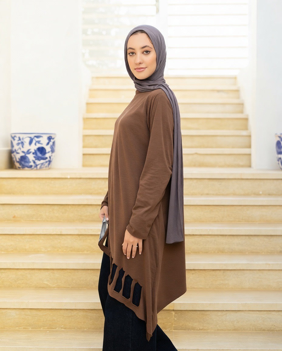 Cut-Out Cotton Top