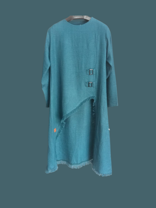 Edged Top in Teal