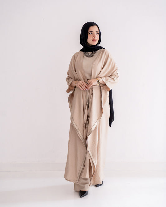 Midnight Elegance Butterfly Abaya
