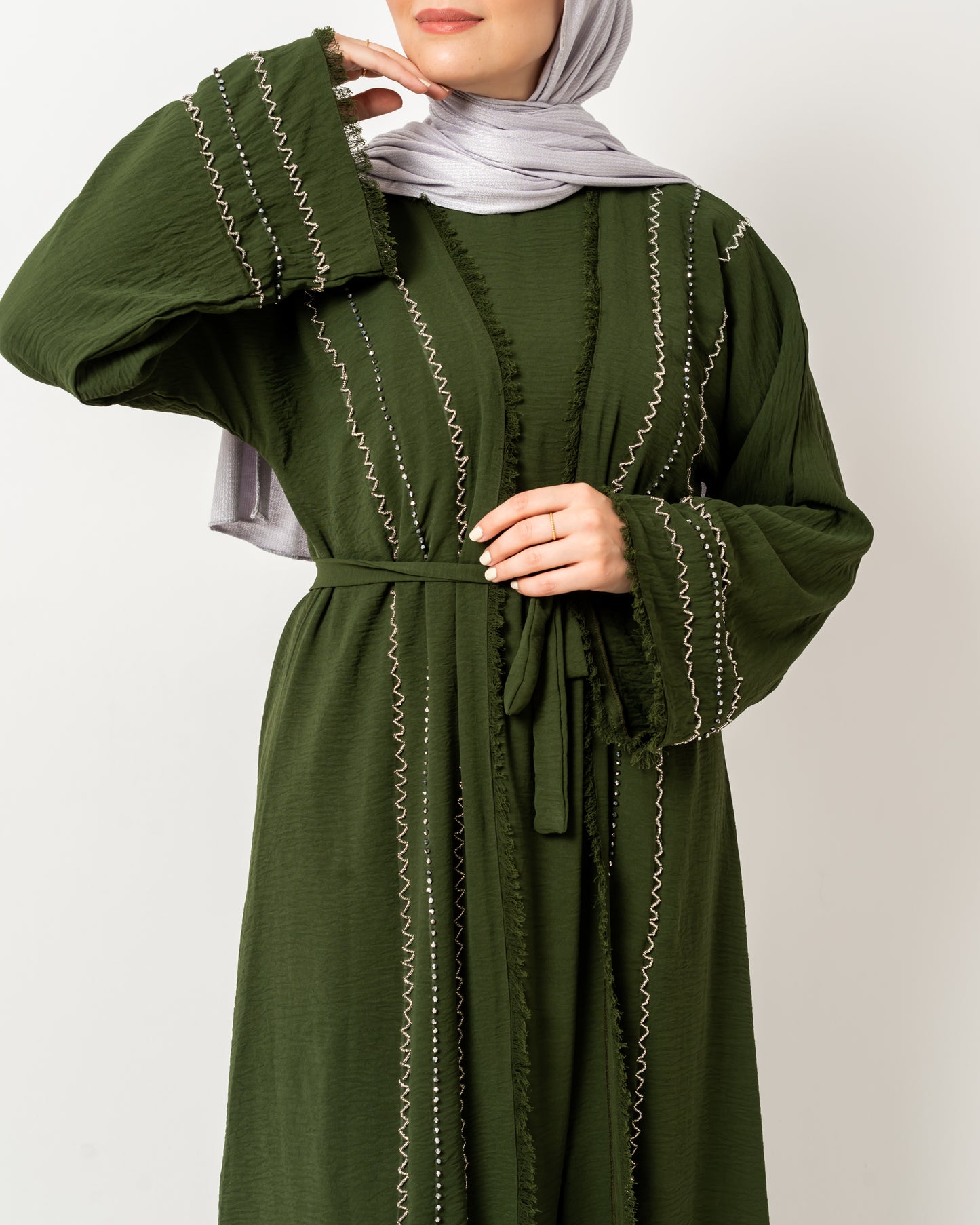 Abaya with Gemstones