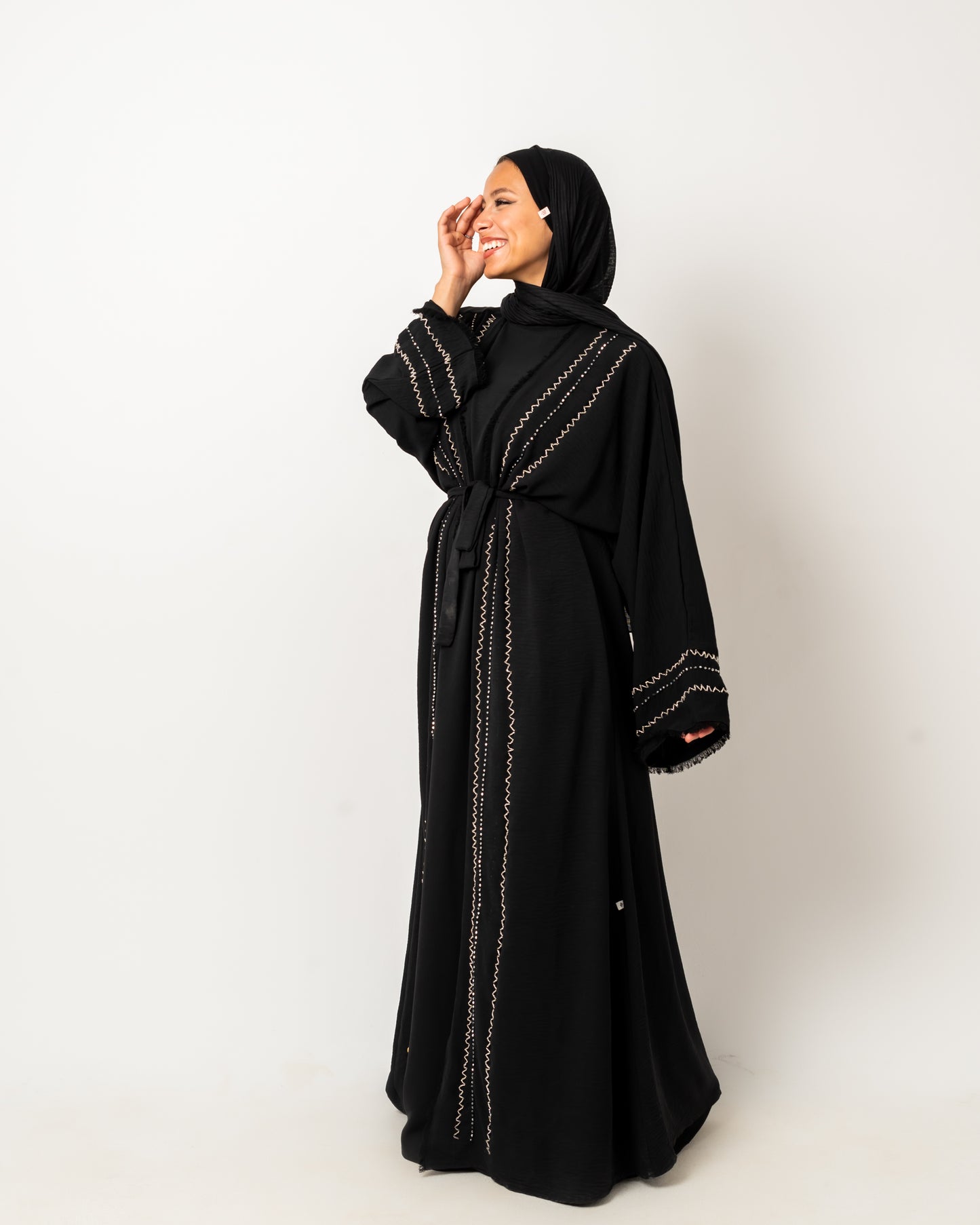 Abaya with Gemstones