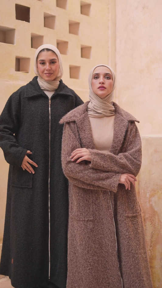 Maxi Zipper Coat
