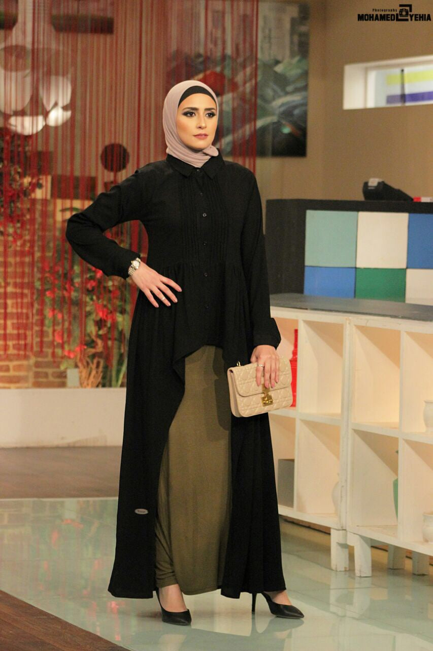 Short Front Abaya