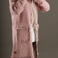 Self Textured Tweed Coat