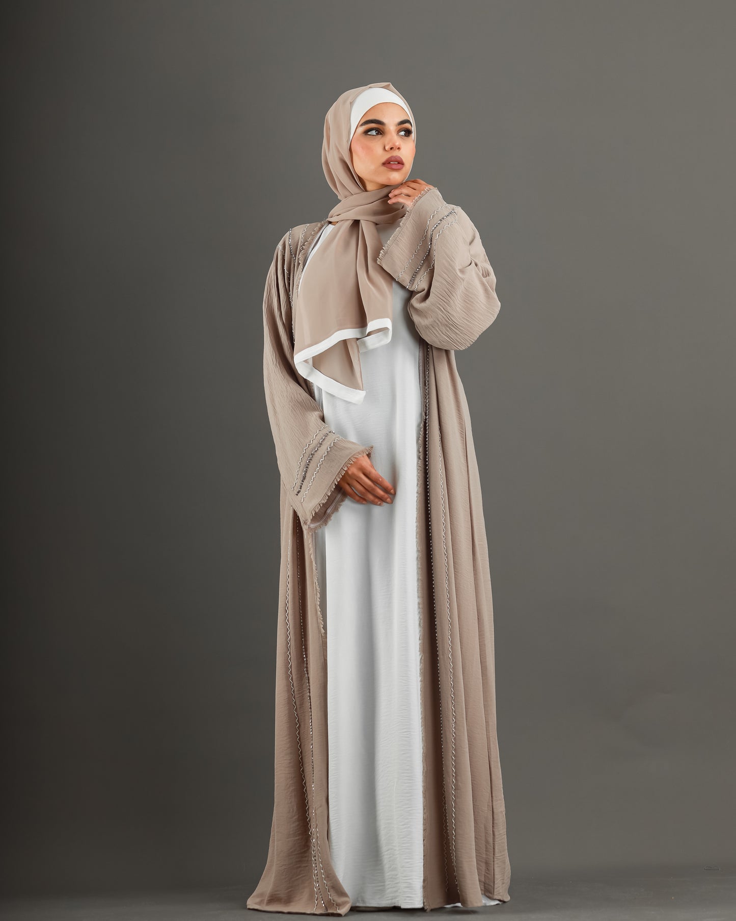 Abaya with Gemstones